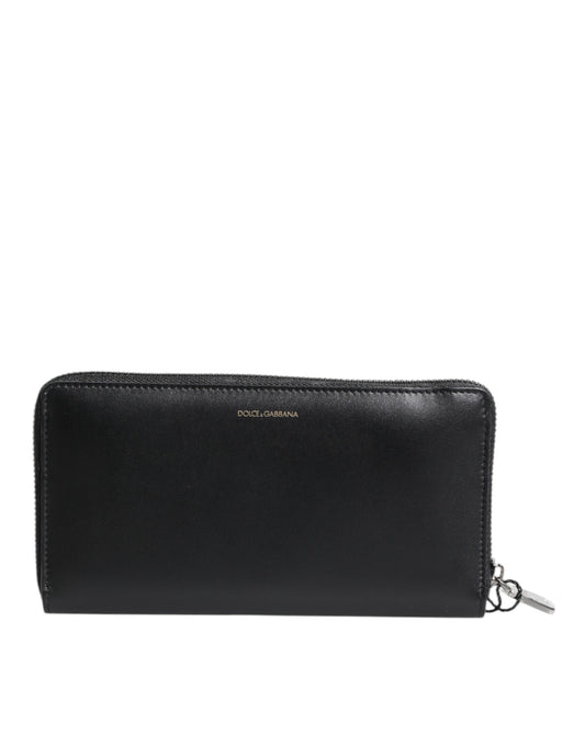 Black Blue Exotic Leather Embossed Continental Wallet