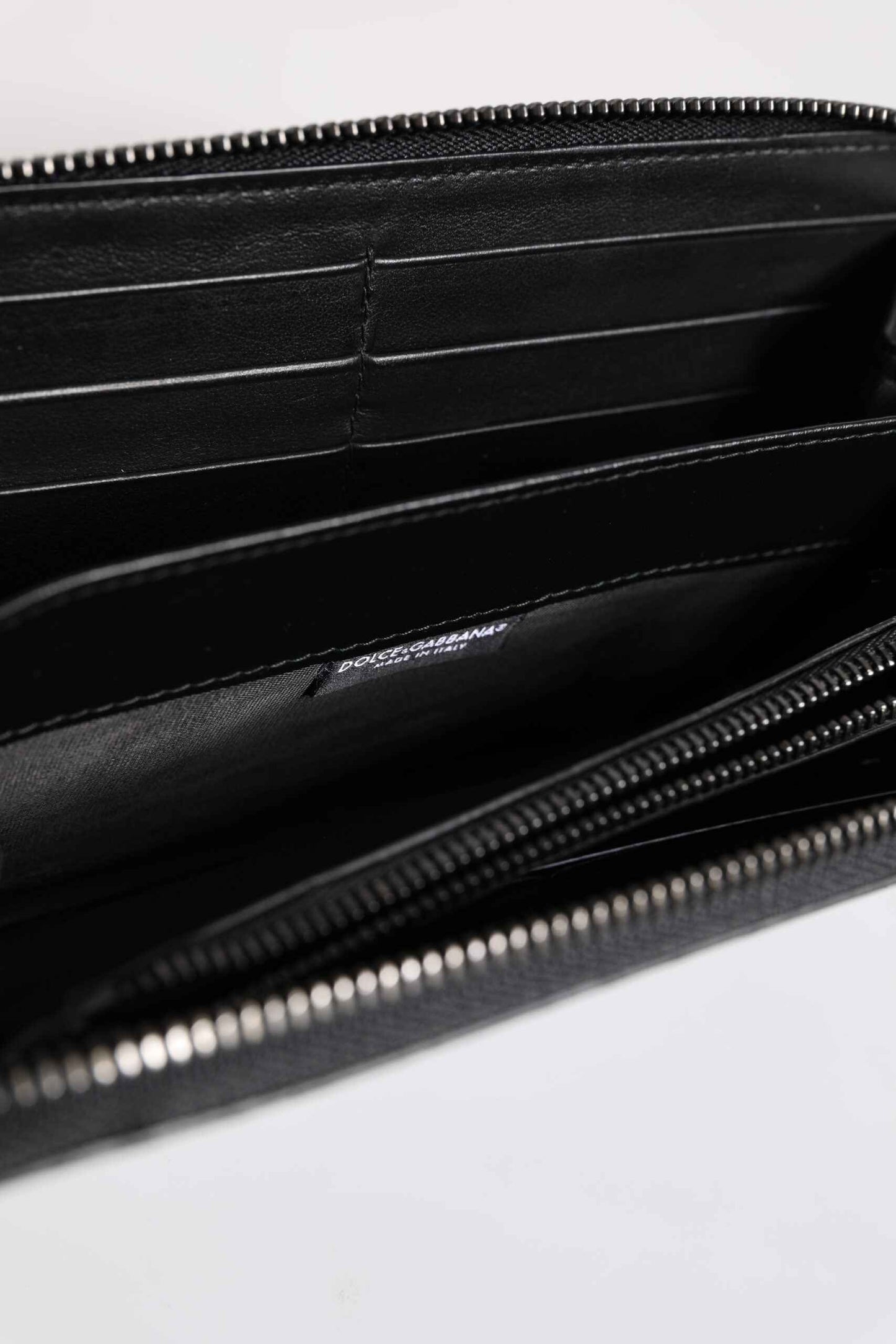Black Blue Exotic Leather Embossed Continental Wallet