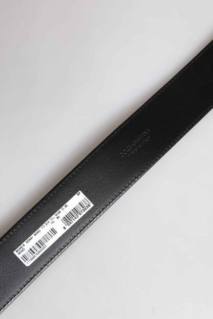Brown Leather Gold Metal Buckle Classic Belt