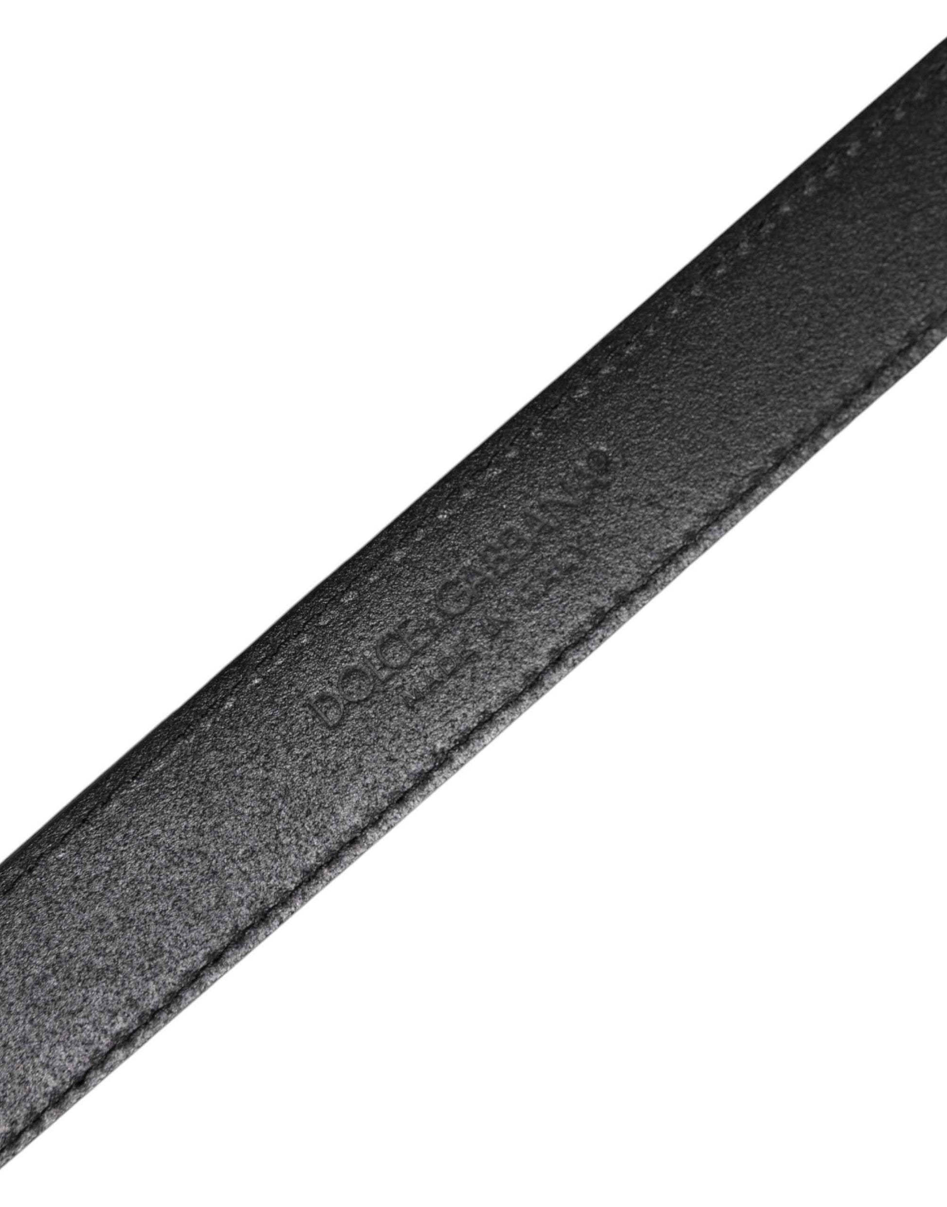 Multicolor Jacquard Leather Logo Buckle Belt