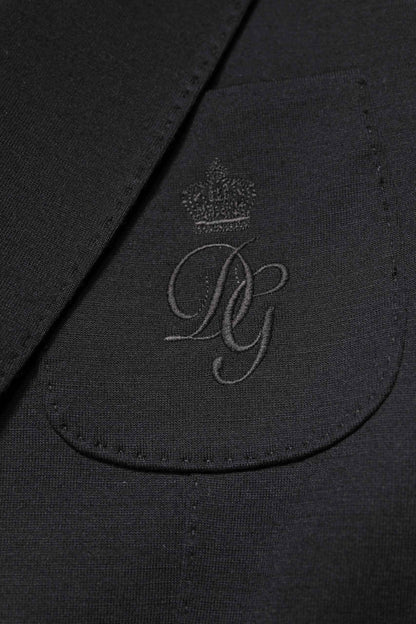 Black Wool Slim Fit Coat Blazer Jacket Suit