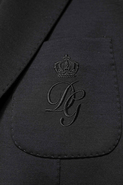 Black Single Breasted Men Coat Blazer Suit