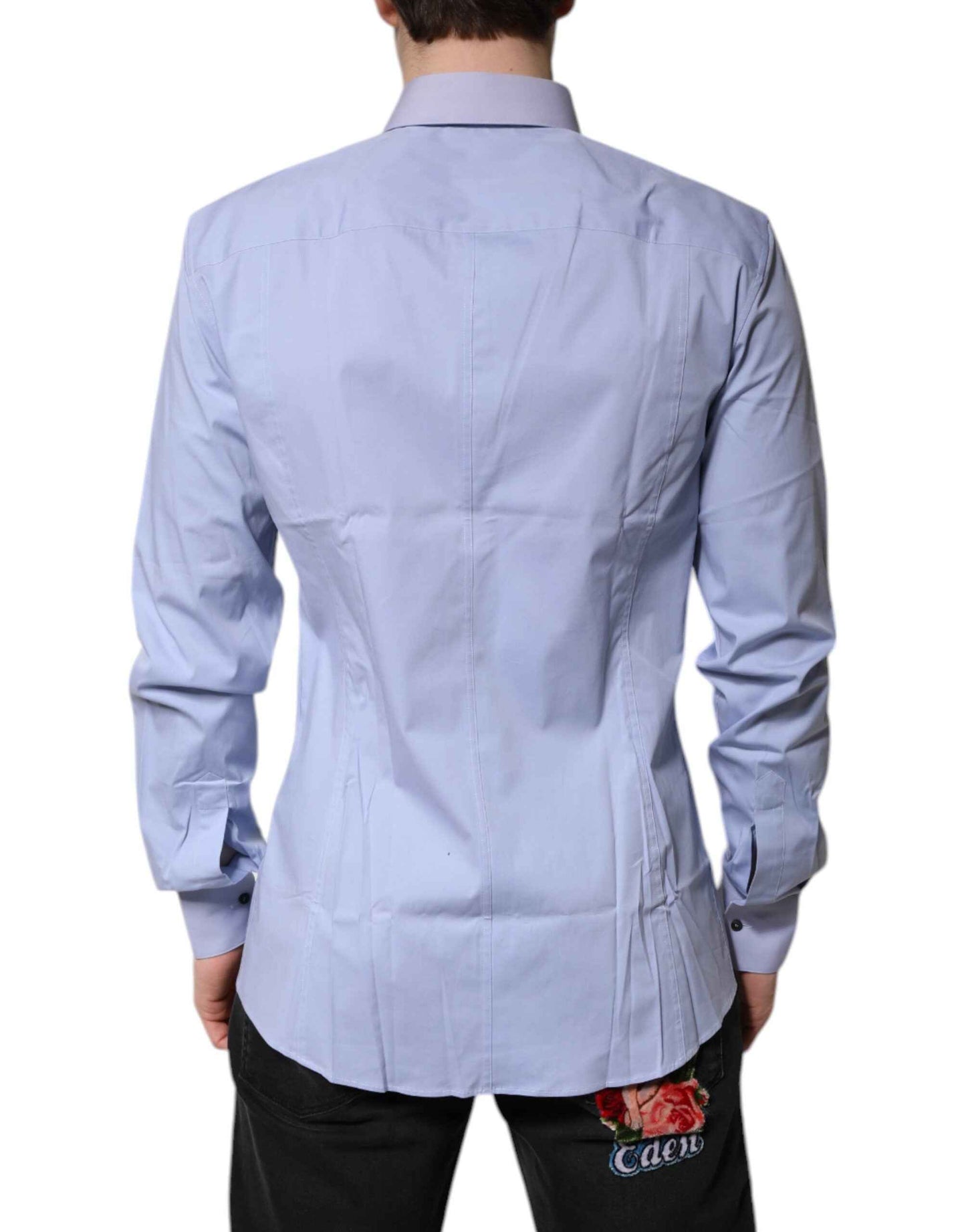 Light Blue Cotton SICILIA Dress Formal Shirt
