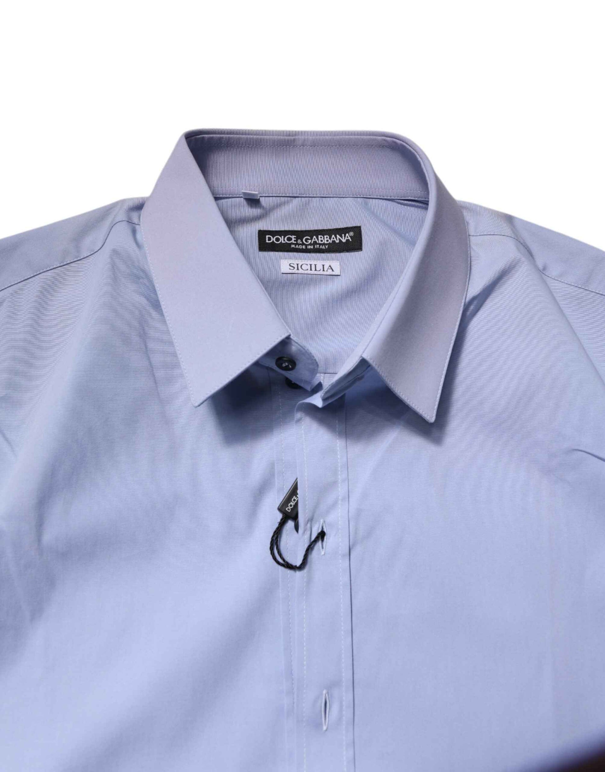 Light Blue Cotton SICILIA Dress Formal Shirt
