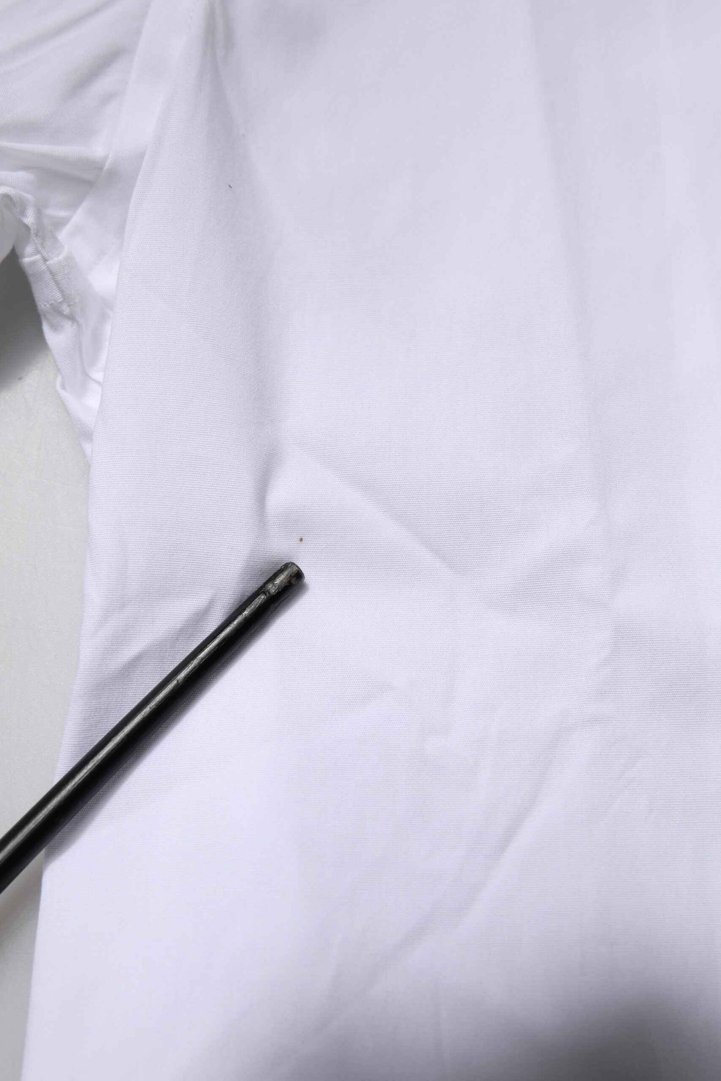 White Cotton Stretch GOLD Dress Formal Shirt