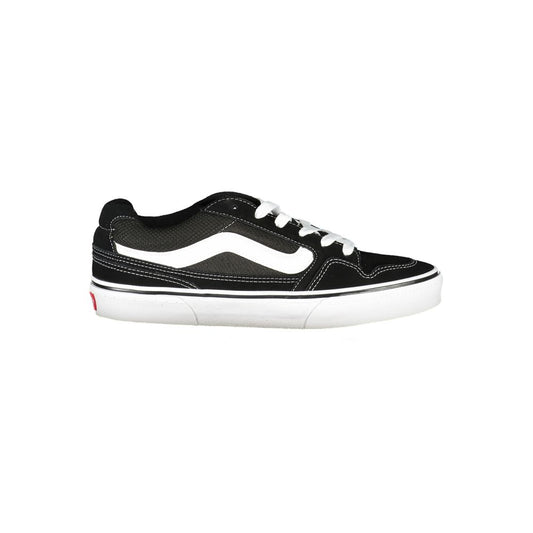 Black Polyurethane Men Sneaker