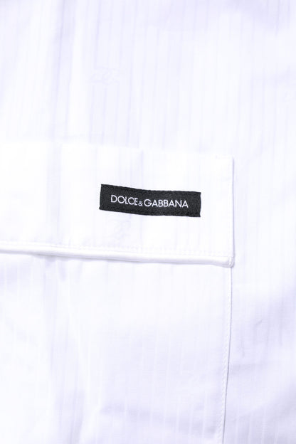 White Cotton Shirt Pants Pajama Set Sleepwear