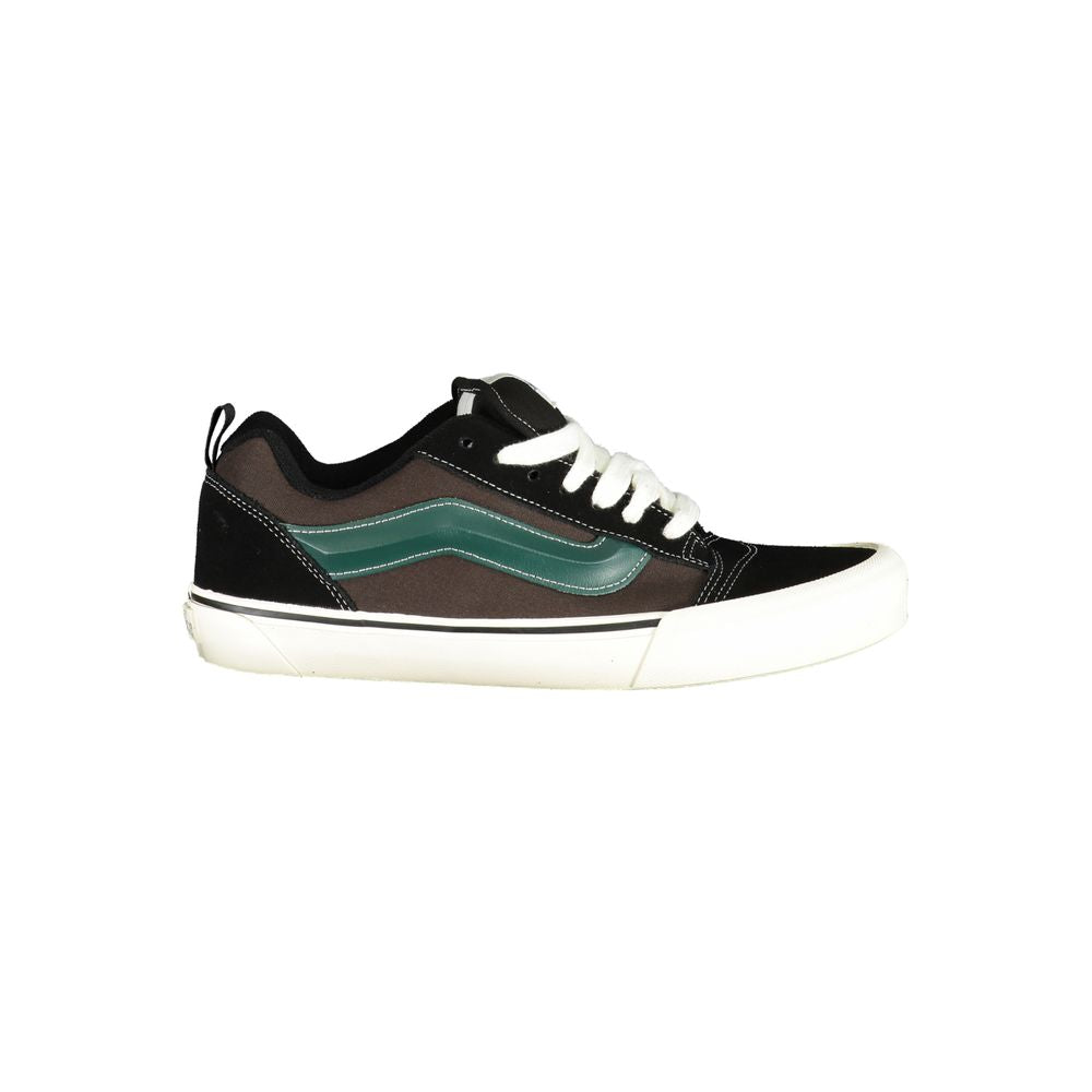 Black Polyester Men Sneaker