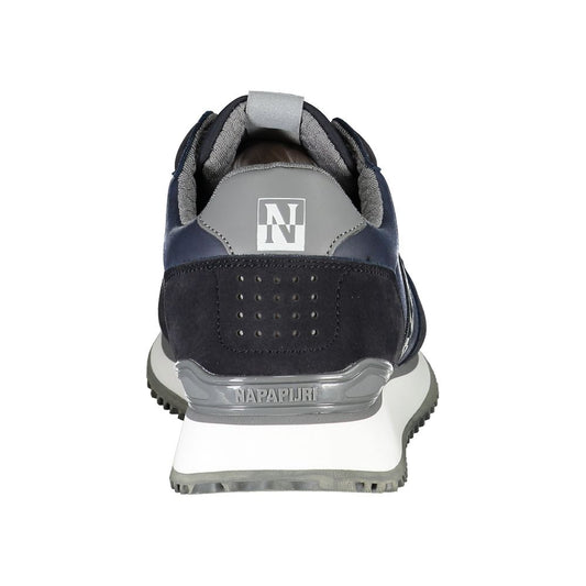 Blue Polyester Sneaker
