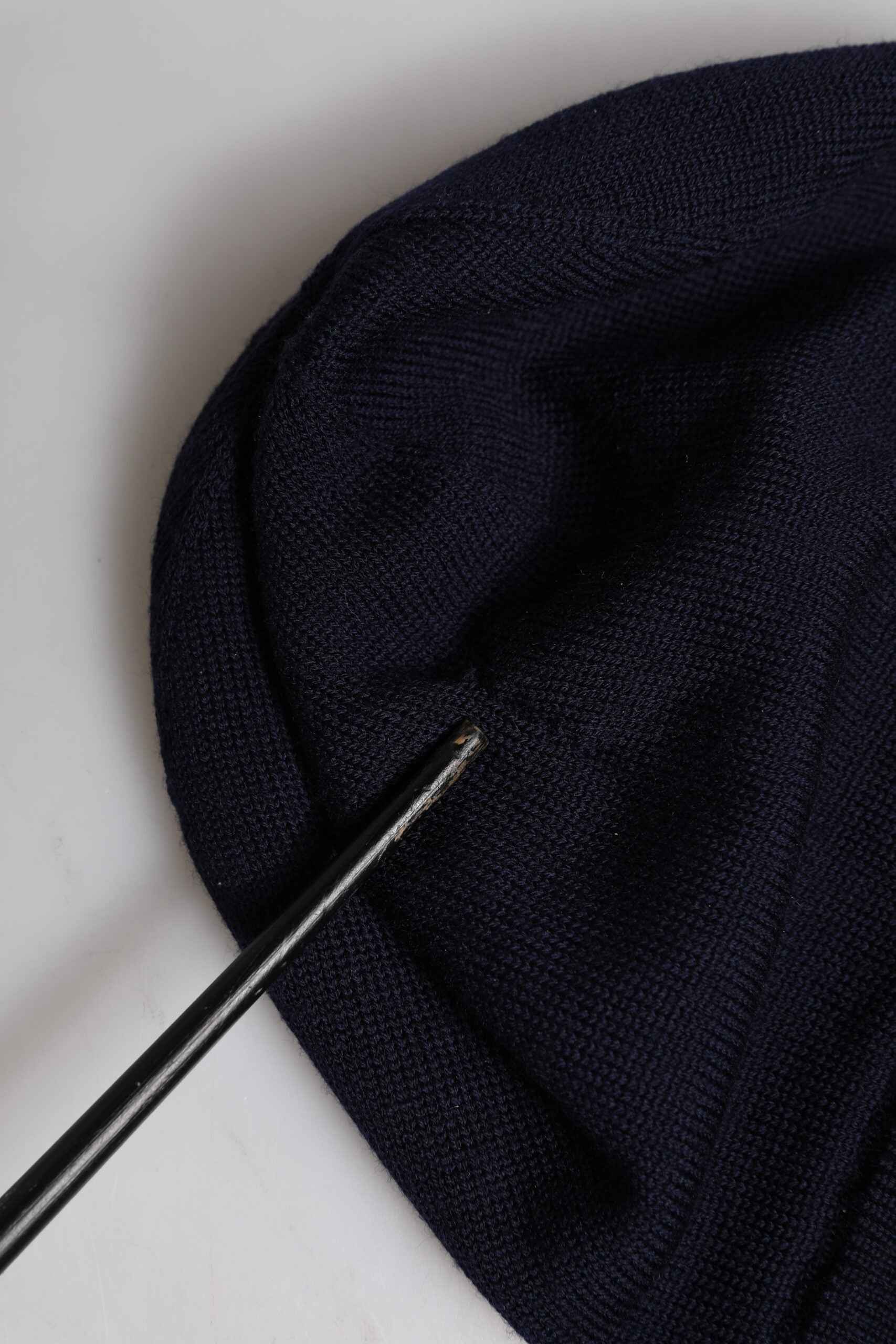 Black Wool #DGLovesLondon Winter Beanie Hat