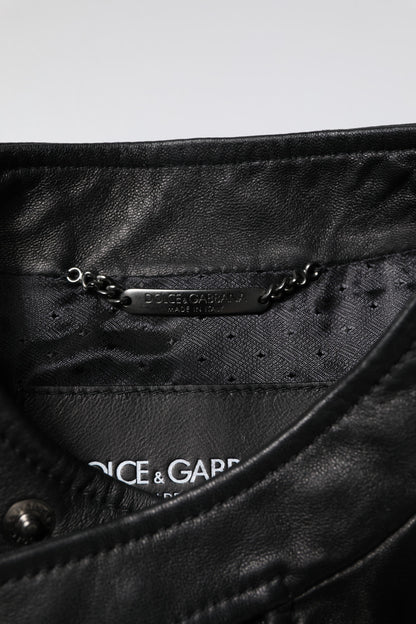 Black Sheep Leather Biker Full Zip Jacket