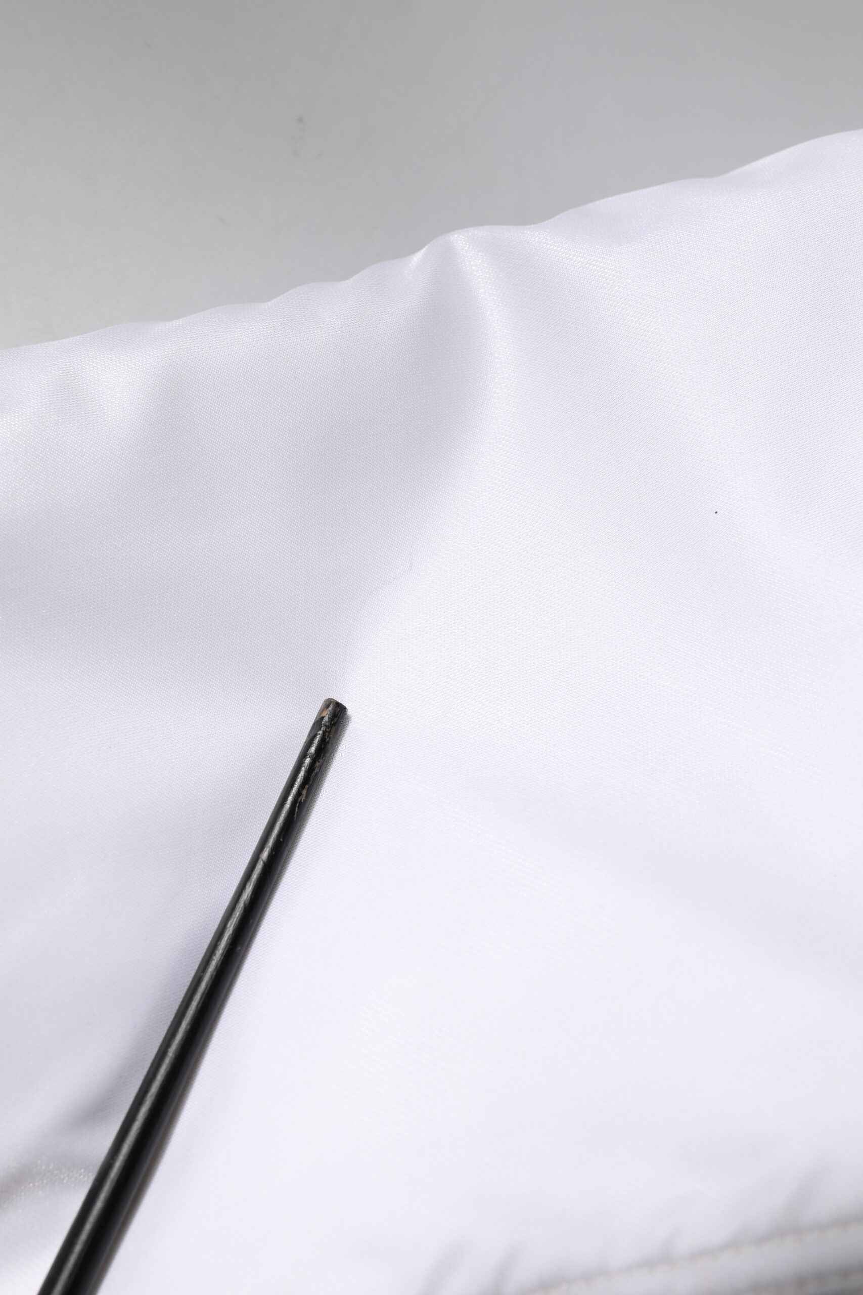 White Nylon Full Zip Cropped Bomber Jacket
