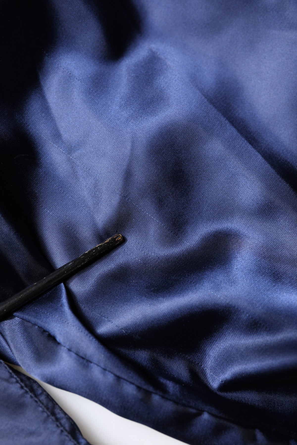 Blue Nylon DG Crown Full Zip Bomber Jacket