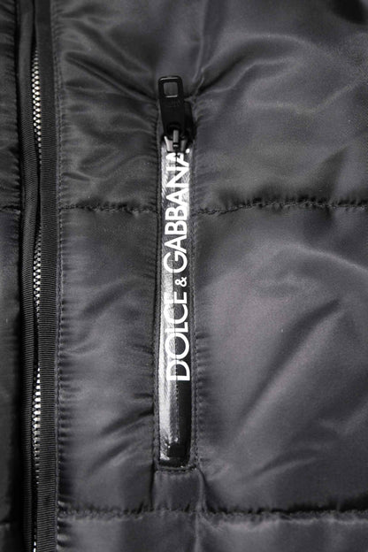 Black Hooded Parka Coat Winter Jacket