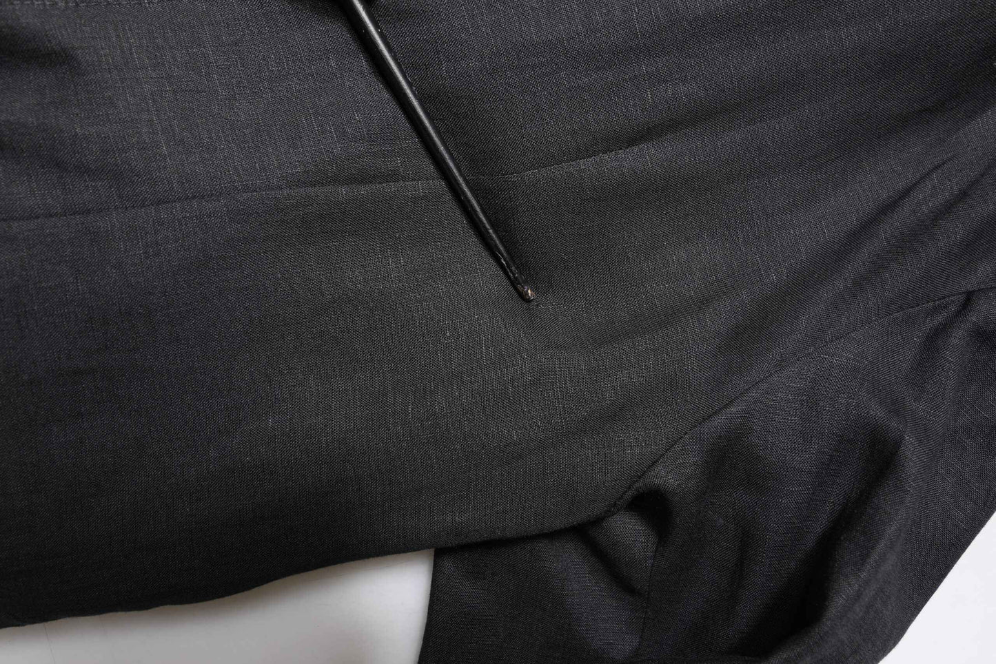 Black Linen Single Breasted Men Coat Blazer