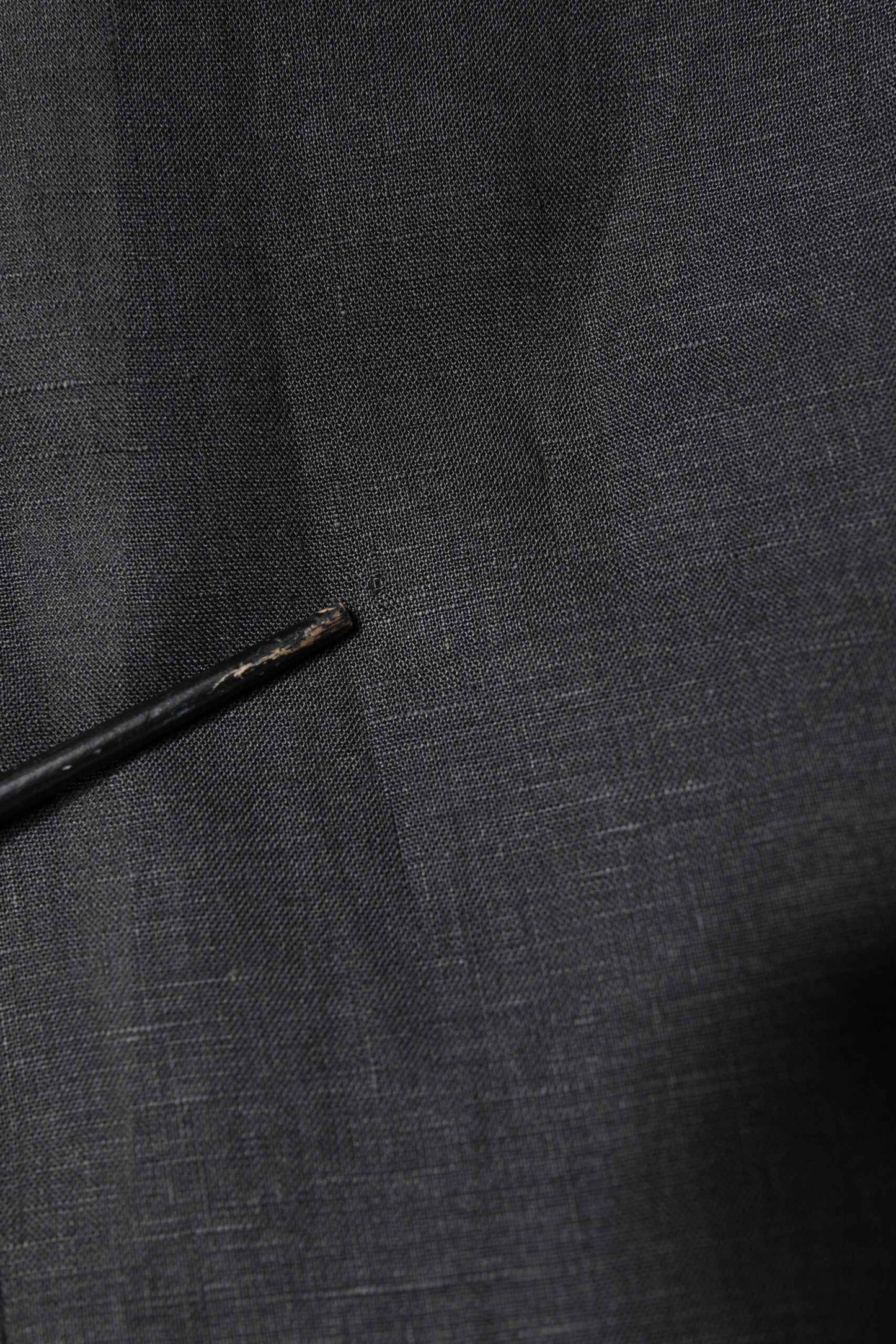 Black Linen Single Breasted Men Coat Blazer