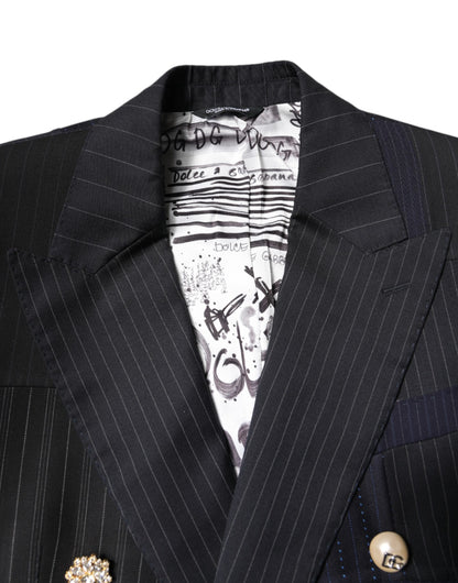 Multicolor Patchwork Jacket Coat Suit Blazer