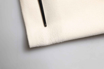 Beige Cashmere Double Breasted Coat Blazer