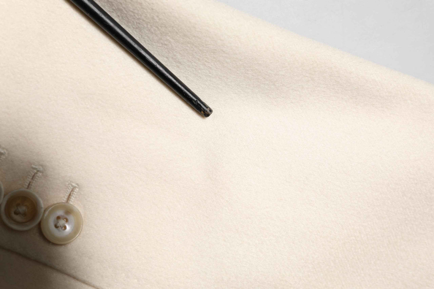 Beige Cashmere Double Breasted Coat Blazer