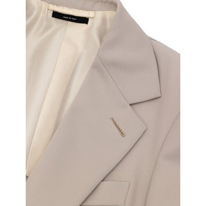 Beige Wool Blazer