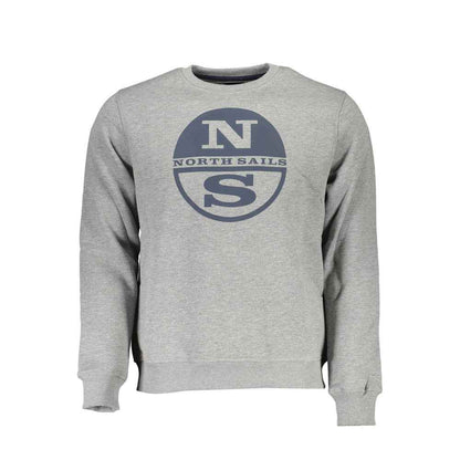 Gray Cotton Men Sweater