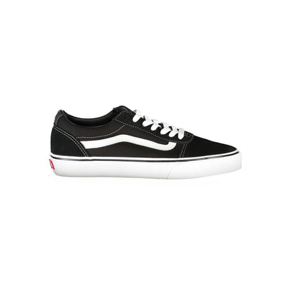 Black Polyurethane Men Sneaker