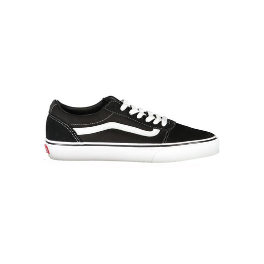 Black Polyurethane Men Sneaker