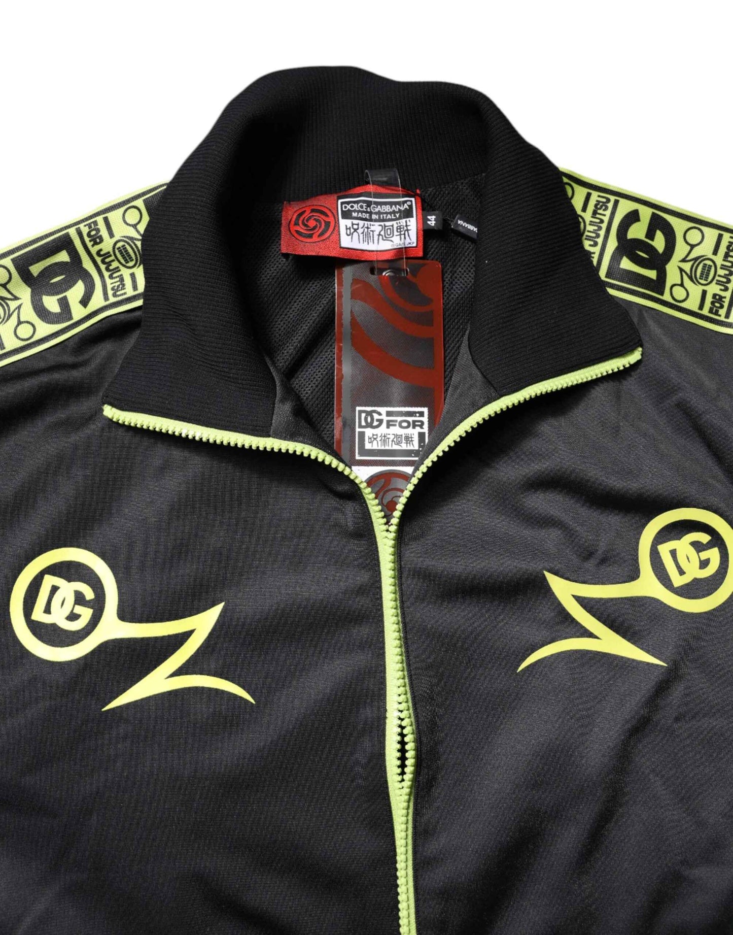 Black Logo Turtleneck Zip Bomber Jacket