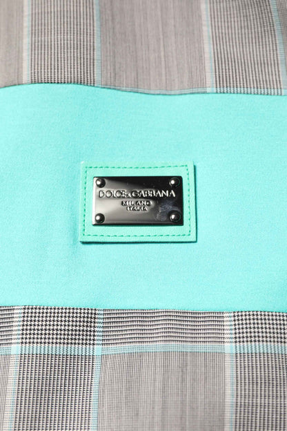 Multicolor Plaid Full Zip Windbreaker Jacket