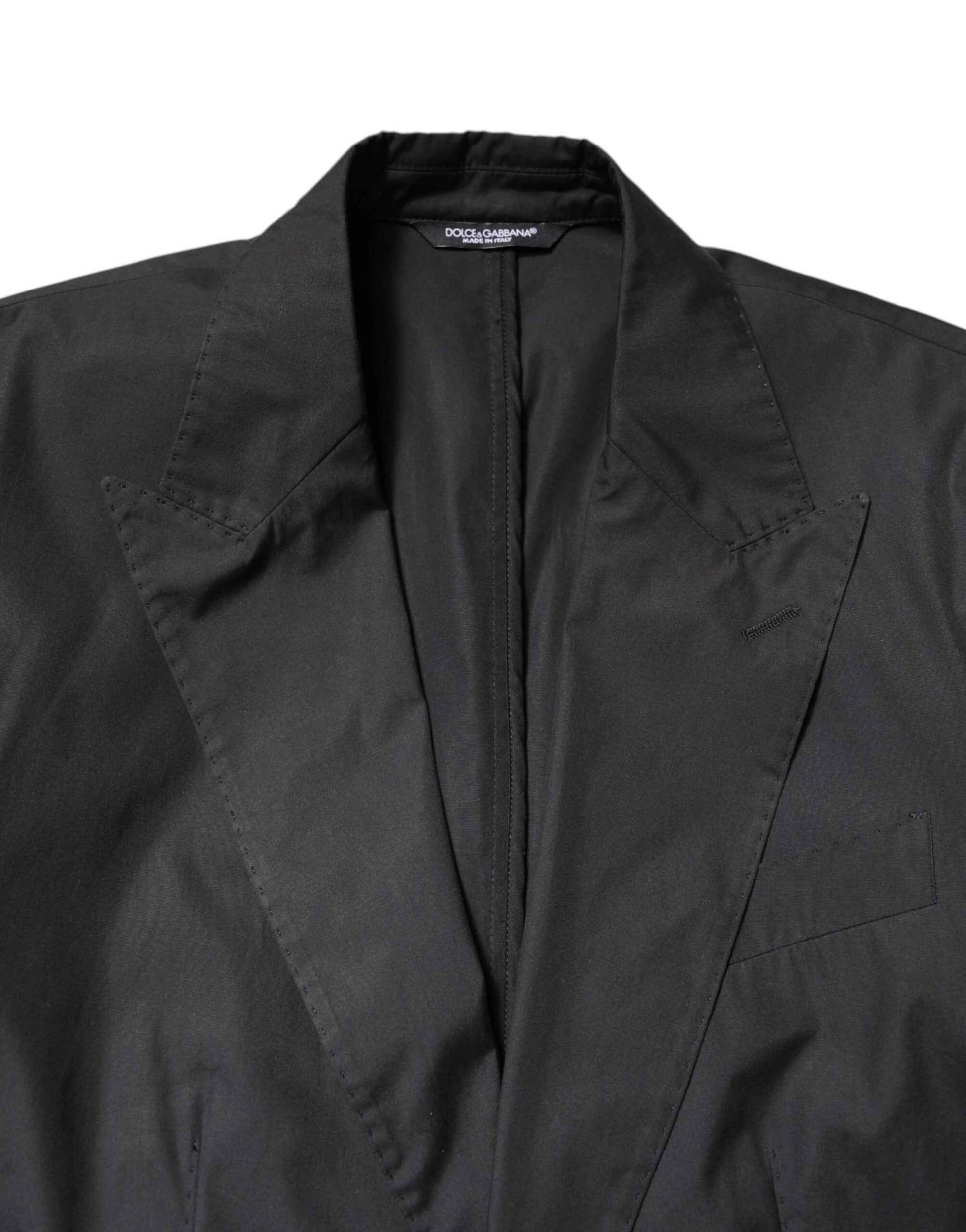 Black Cotton TAORMINA Formal 2 Piece Suit
