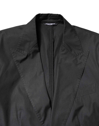 Black Cotton TAORMINA Formal 2 Piece Suit