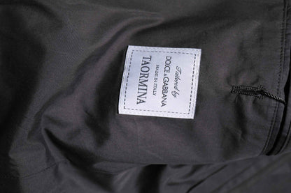 Black Cotton TAORMINA Formal 2 Piece Suit