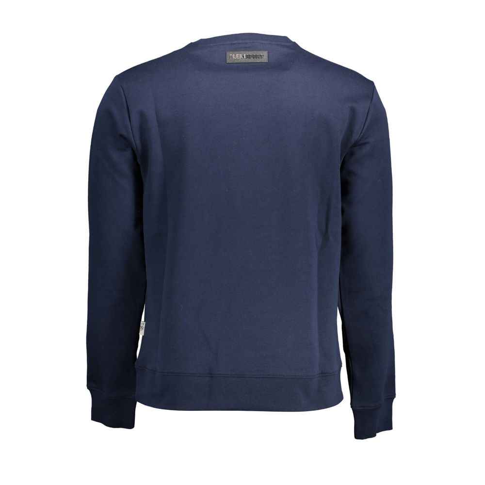 Blue Cotton Men Sweater