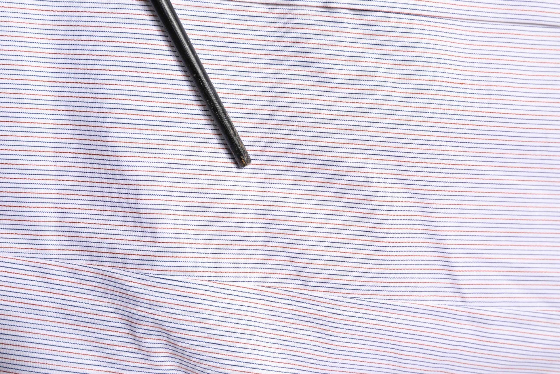 White Striped Cotton GOLD Long Sleeves Shirt