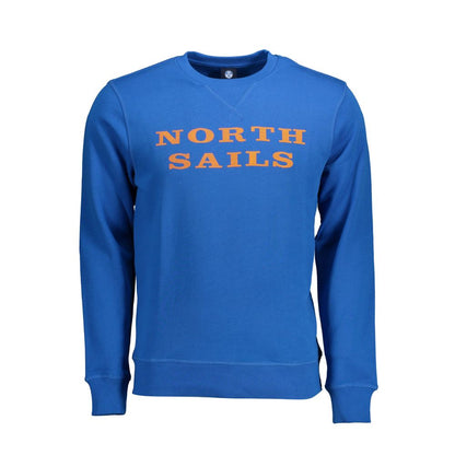 Blue Cotton Men's Sweatshirt