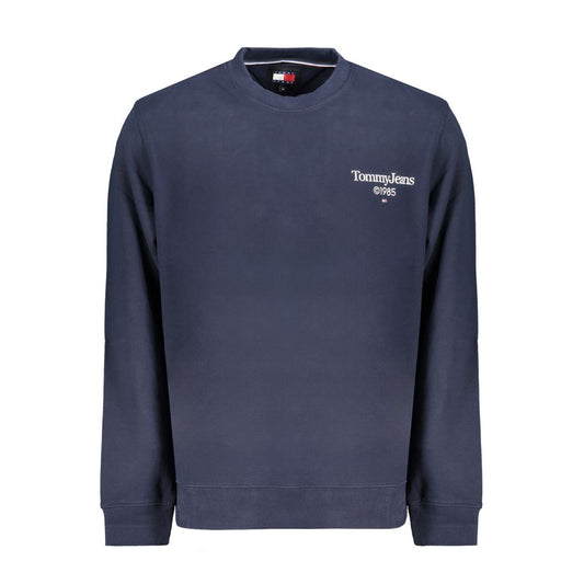 Blue Cotton Men Sweatshirt