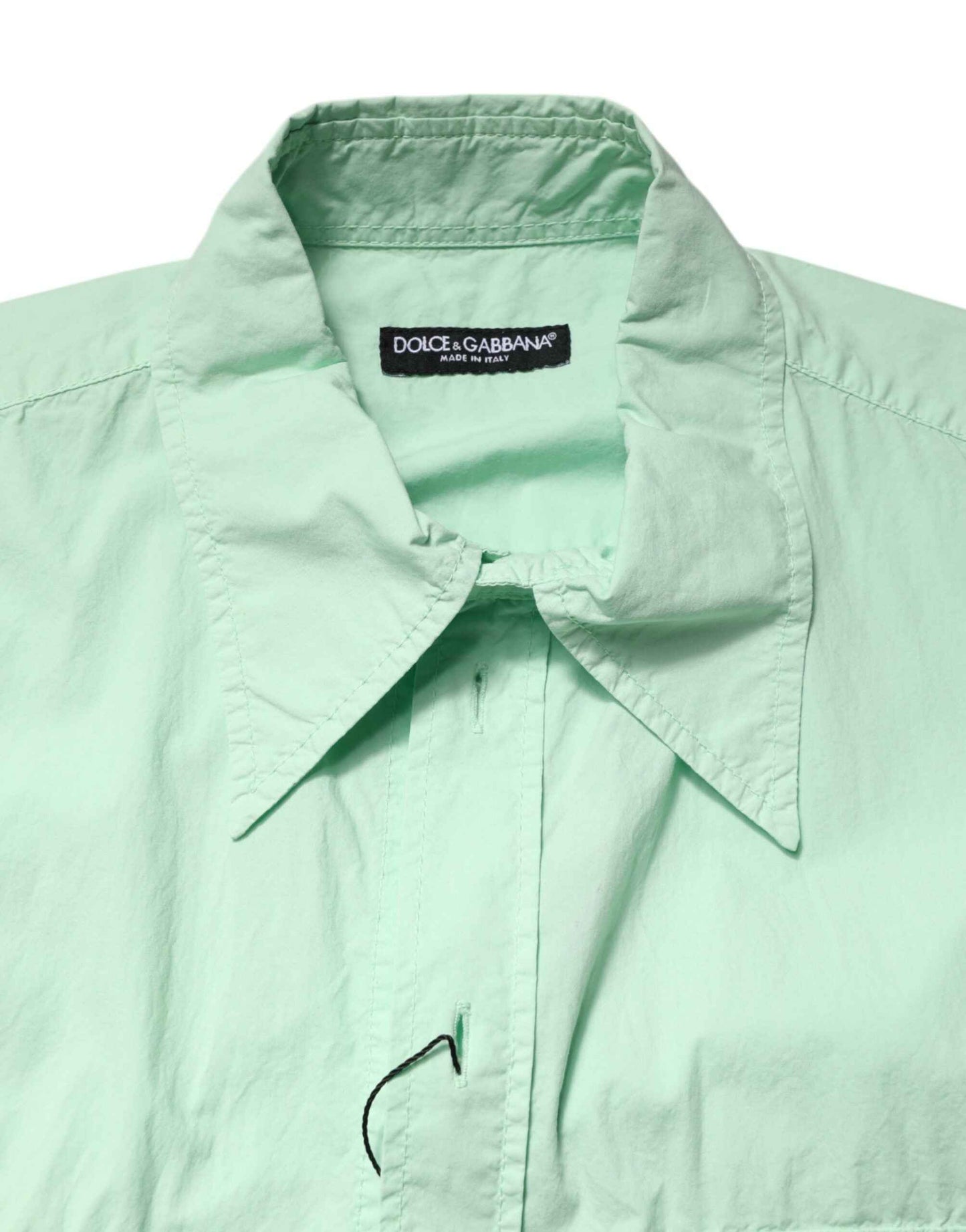 Green Cotton Short Sleeves Men Casual Shirt