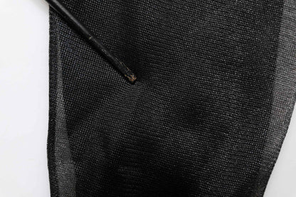Black Logo Knitted Crewneck Pullover Sweater