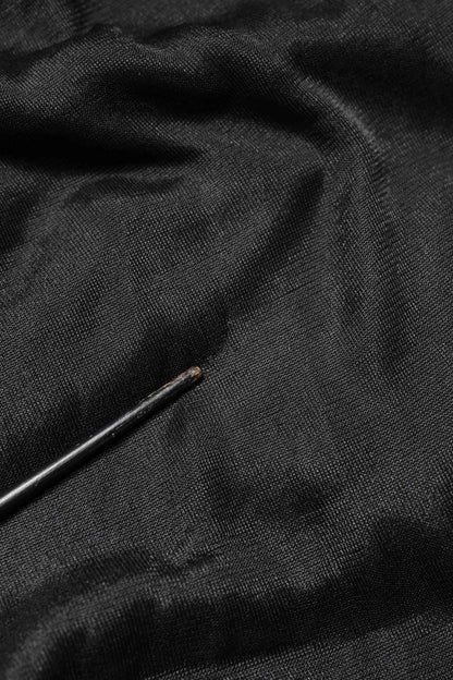 Black Logo Knitted Crewneck Pullover Sweater
