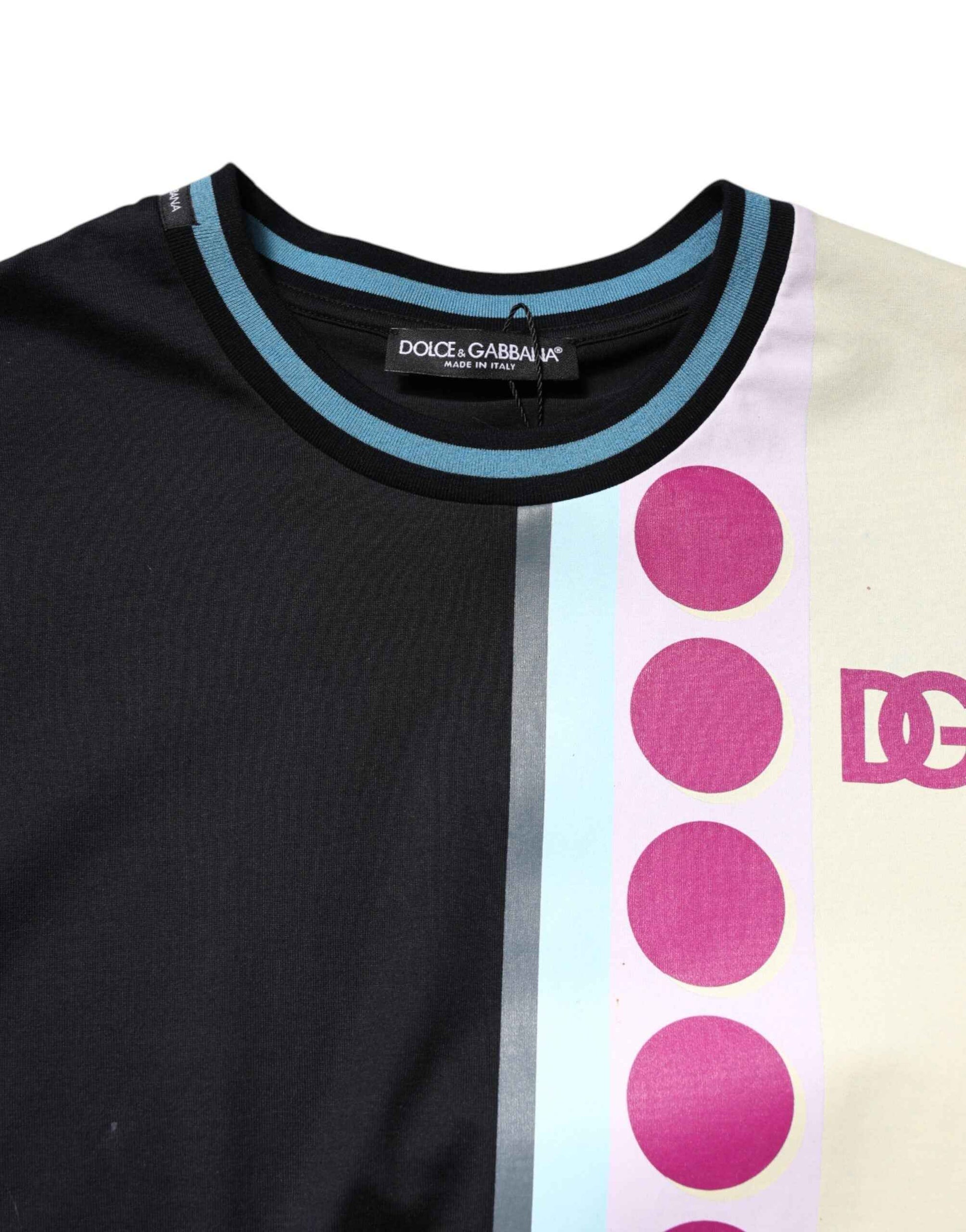 Multicolor Printed Logo Short Sleeve T-shirt