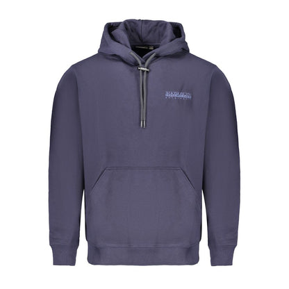 Blue Cotton Men Sweater