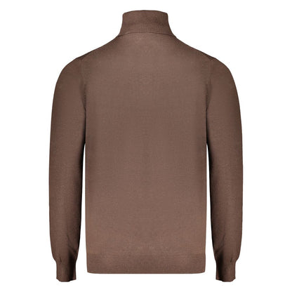 Marrone Polyamide Men Sweater