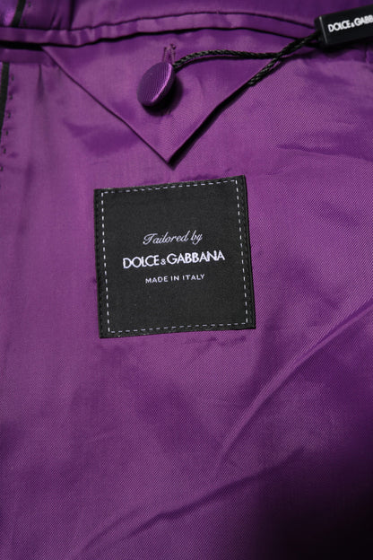 Purple Double Breasted Men Suit Coat Blazer