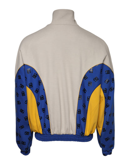Multicolor Polyester Full Zip Bomber Jacket