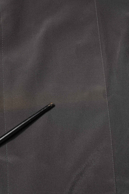 Dark Gray Silk GOLD Dress Formal Shirt