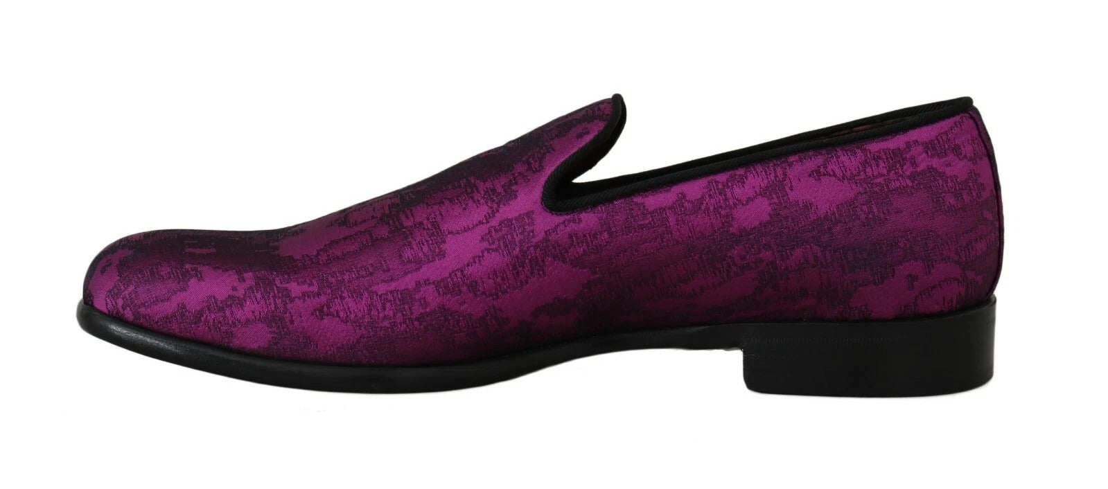 Purple Jacquard Loafers Dress Formal Shoes Dolce & Gabbana
