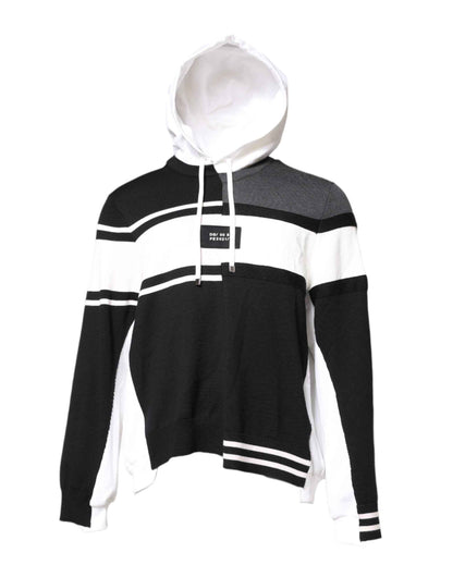 Multicolor Logo Pullover Hooded Sweater