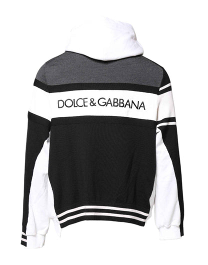 Multicolor Logo Pullover Hooded Sweater