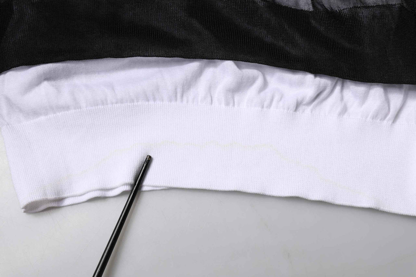 Black White Logo Knitted Pullover Sweater