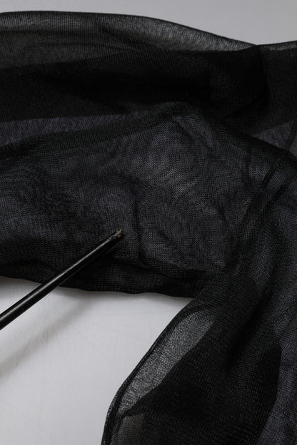 Black White Logo Knitted Pullover Sweater